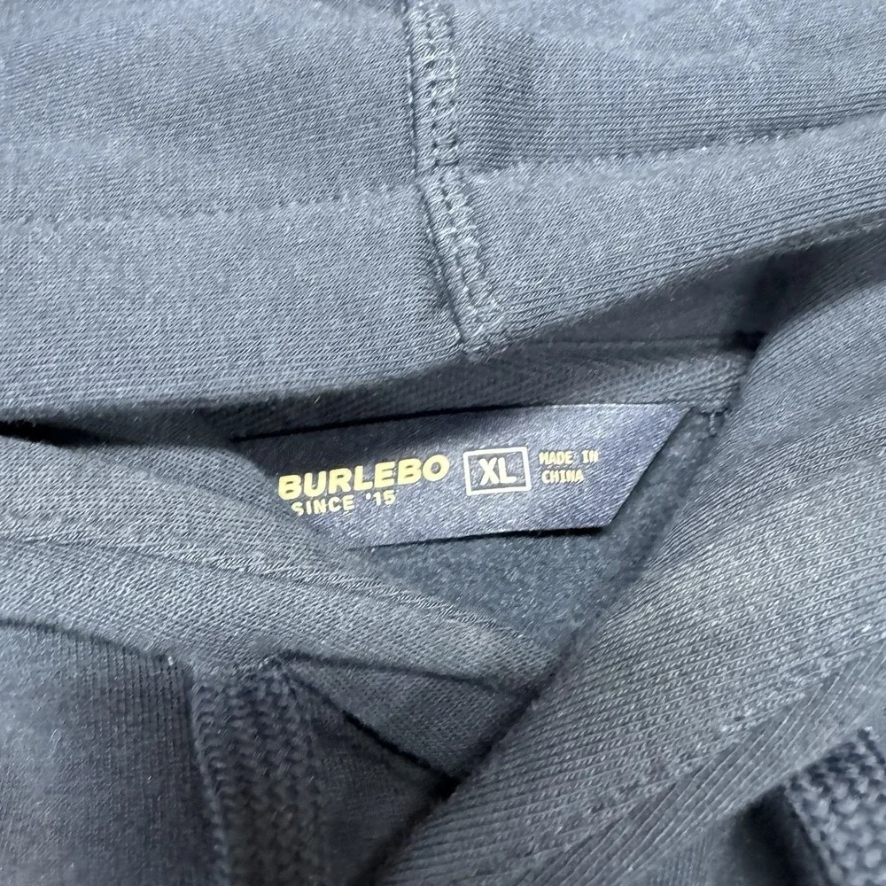 NWT Burlebo Navy Blue Flying Duck Men's Hoodie Pullover Sz XL Outdoor - Picture 6 of 8